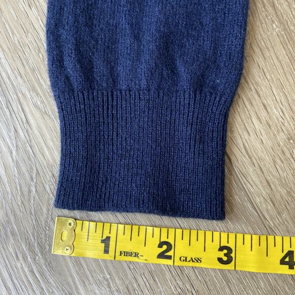 Everlane Cashmere Crew Sweater Womens Sz S Navy Blue Classic - Picture 11 of 12
